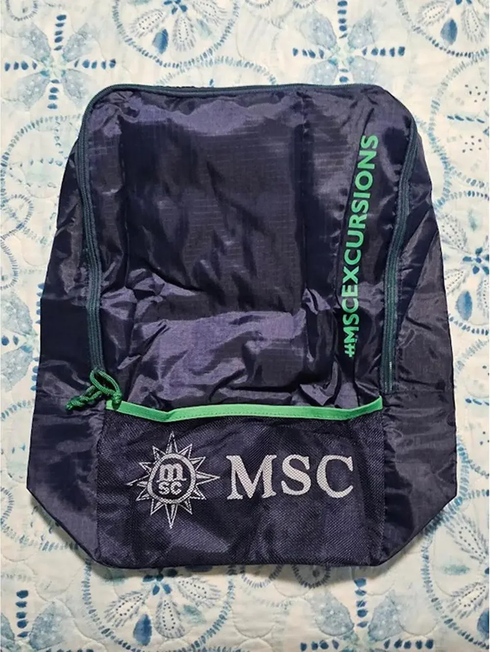 Folding Packable Ripstop MSC Cruises Excursion Backpack